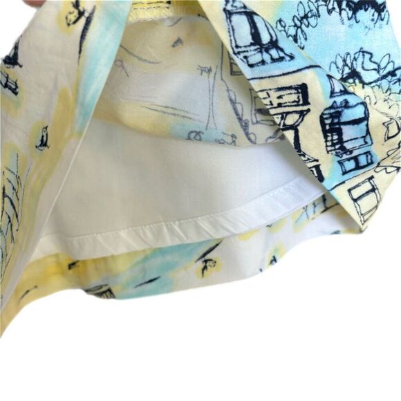 Valerie Stevens Skirt Women 8P A Line Romantic Yellow Wearable Art Fem Work - Picture 3 of 16